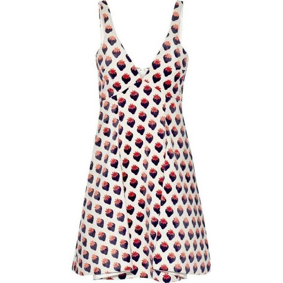 VICTORIA BECKHAM New Strawberry Jacquard Dress - Picture 8 of 10